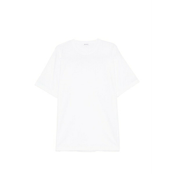 北の方事業計画 メンズ プルオーバー トップス Crew-neck short-sleeve t-shirt White