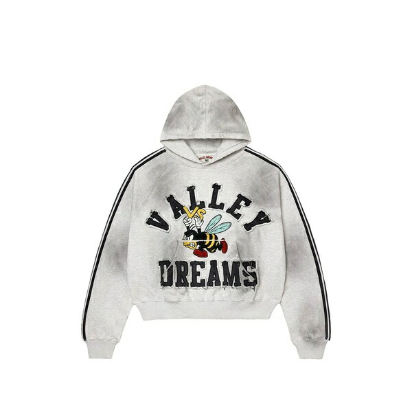 頭を覆う物 メンズ パーカー・スウェットシャツ アウター Anthem stripe hoodie Grey