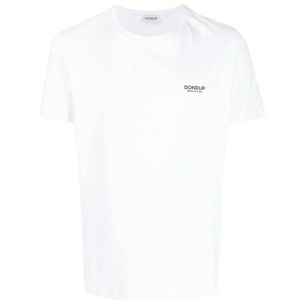 ドンダップ メンズ プルオーバー トップス Chest print logo t-shirt White