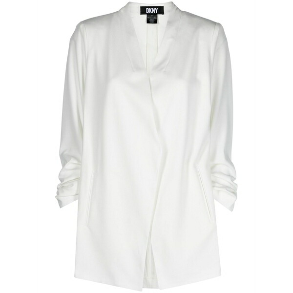 ダナ キャラン ニューヨーク州 レディース 上衣＆上衣 アウター V-neck long-sleeve blazer White