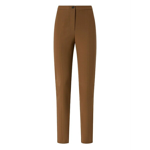 ピンコ レディース 心地よいズボン下 ボトムス Pleated trousers Brown