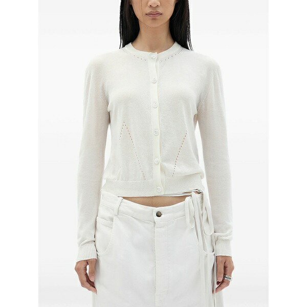 アン ドゥムルメステール レディース ジレー アウター Bjel button-up cardigan White