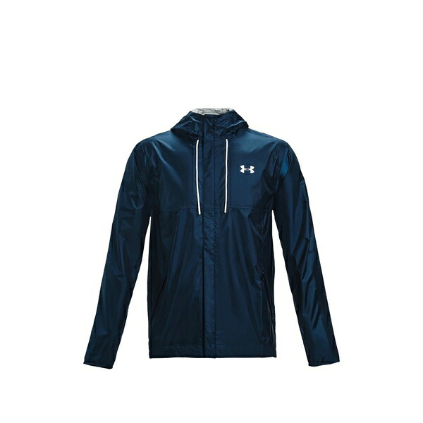 アンダーアーマー メンズ ジャケット＆ブルゾン アウター Cloudstrike shell hooded jacket Blue｜asty