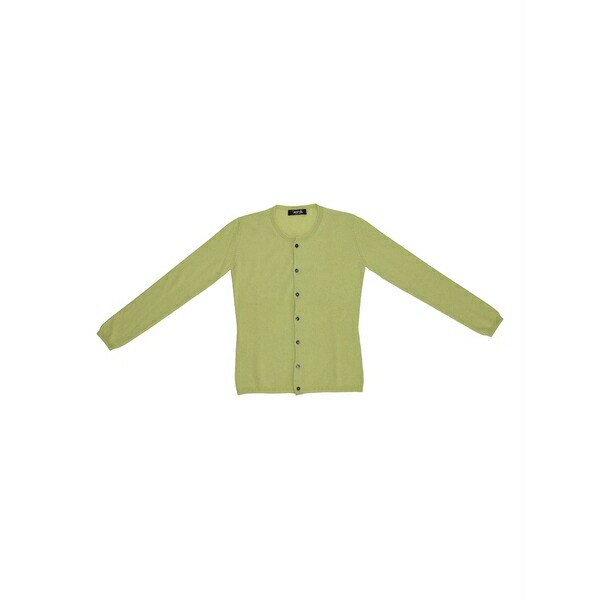 ラ サクラ色 レディース ジレー アウター Button-front cashmere cardigan Green