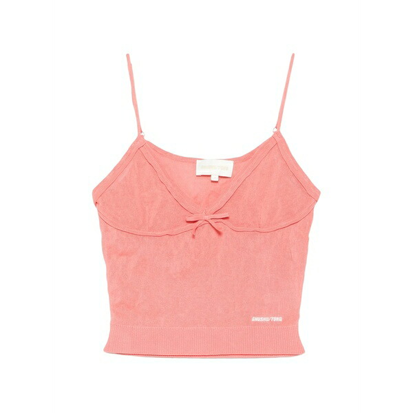 シュシュ/火箸 レディース カットソー トップス Bow-detail top Pink