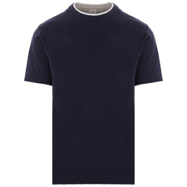 イレブンティ メンズ ティーシャツ トップス Layered t-shirt Blue
