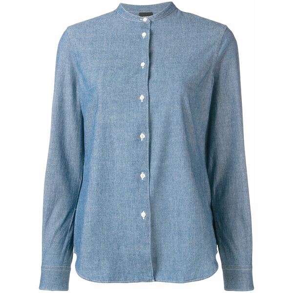 アスペジ レディース プルオーバー トップス Loose fitted shirt  Blue