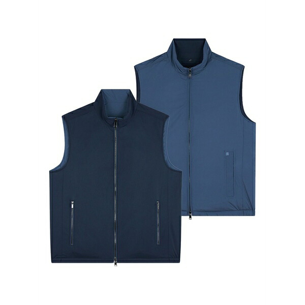 ポールアンドシャーク メンズ 上衣＆上衣 アウター Reversible padded vest Blue