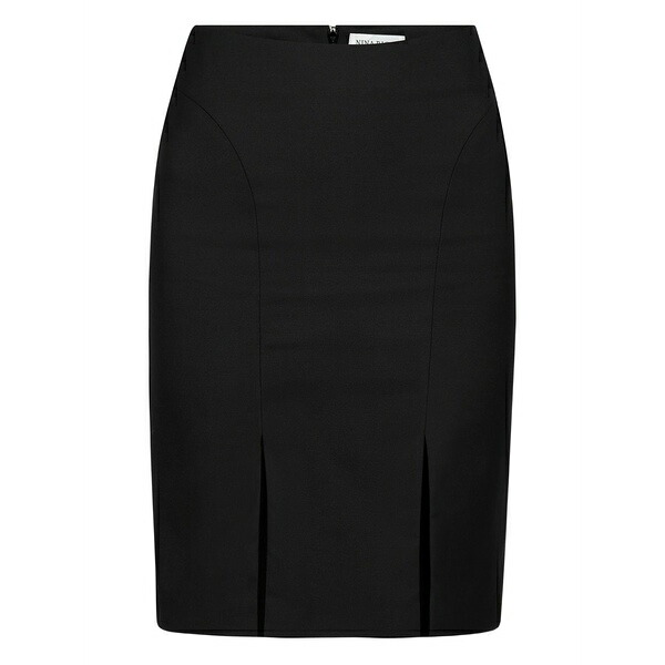 ニナリッチ レディース スコート ボトムス Slit wool mini skirt Black