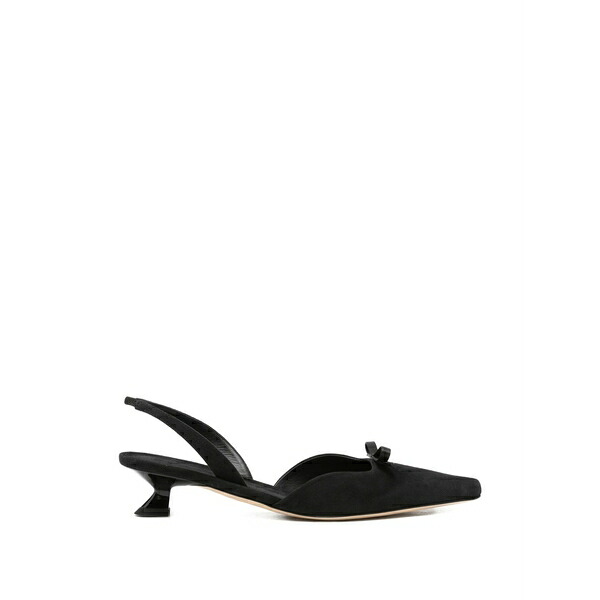 トロワジュイン レディース サンダル シューズ Manny bow-detail mules Black