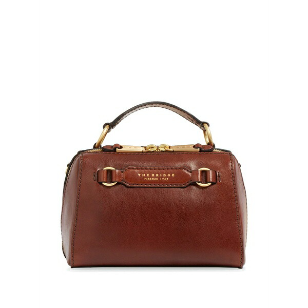 ザ・ブリッジ レディース ハンドバック 御徒面子 Laura top-handle leather mini bag Brown