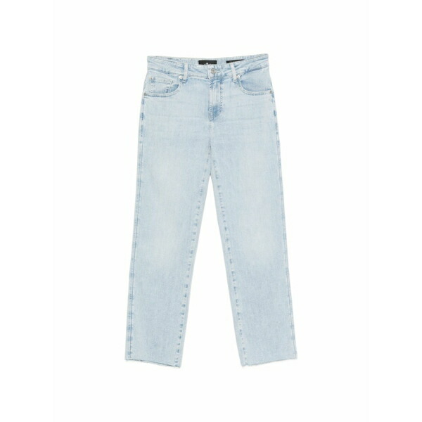 7フォーオールマンカインド レディース ジーンズズボン下 ボトムス Calie raw-cut straight-leg jeans Blue