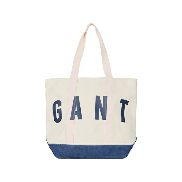 ガント メンズ トートバッグ 御徒面子 Logo-print panelled tote bag Neutrals