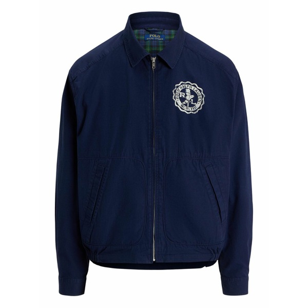ラルフローレン メンズ 上衣＆上衣 アウター Embroidered-logo shirt jacket  Blue