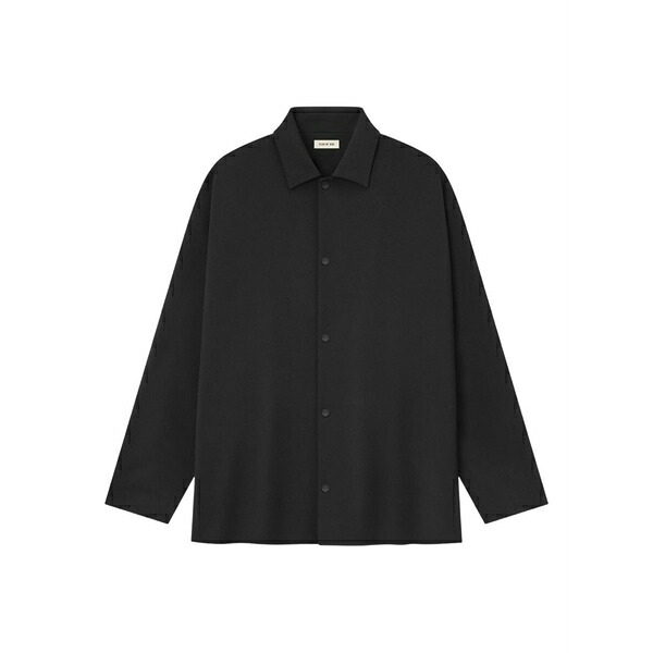 フィアオブゴッド メンズ 上衣＆上衣 アウター Technical coaches buttoned shirt jacket Black