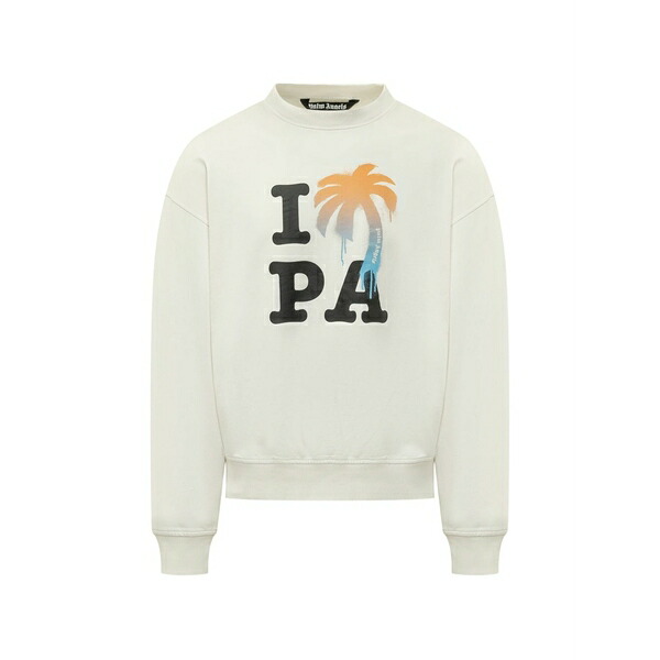 パーム・エンジェルス メンズ パーカー・スウェットシャツ アウター I love pa printed sweatshirt Neutrals