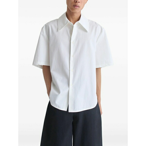 空想科学小説アール メンズ プルオーバー トップス Waylon short-sleeve shirt White