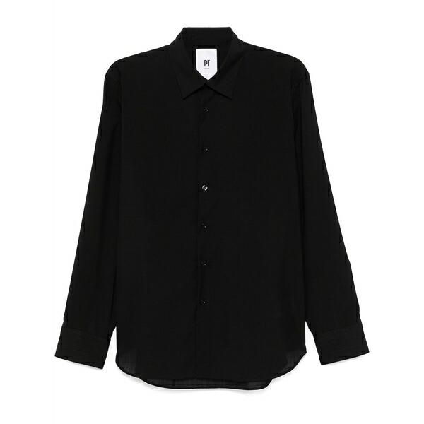 PTトリノ メンズ プルオーバー トップス Virgin wool shirt Black