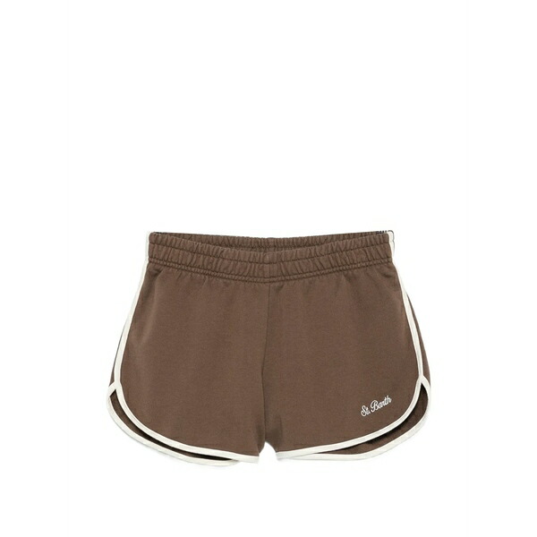エムシーツーセイントバース レディース 心地よいズボン下 ボトムス Francine light logo-embroidered shorts Brown