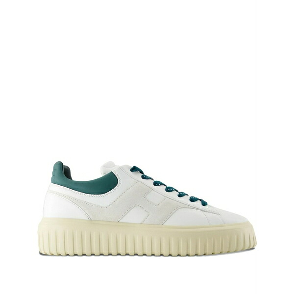 ホーガン メンズ スニーカー シューズ H-stripes leather platform low-top sneakers Neutrals｜asty