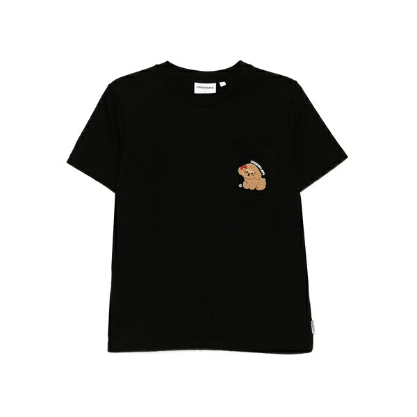 黒茶 レディース ティーシャツ トップス Cotton t-shirt Black