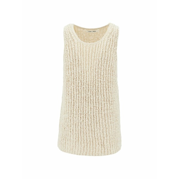 コモン スウェーデン王国 メンズ 編み物\u0026プルオーバー アウター El open-knit vest Neutrals