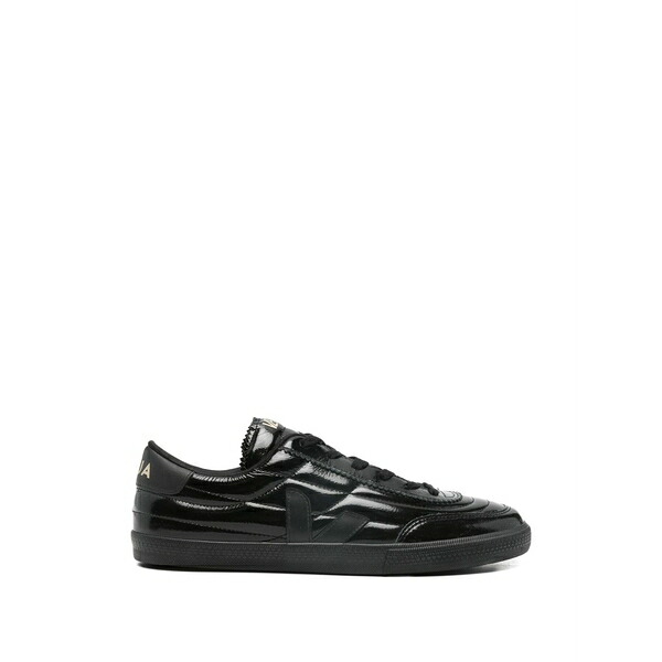 ヴェジャ メンズ スニーカー シューズ Penenka patent leather black sneakers Black