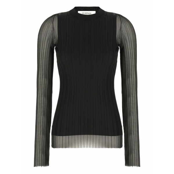 運動競技マックス レディース ティーシャツ トップス Long-sleeved top Black