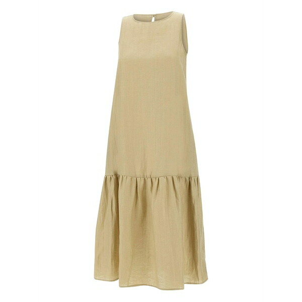 騒々しい混乱 レディース 衣裳 トップス Flounced-hem sleeveless dress Neutrals