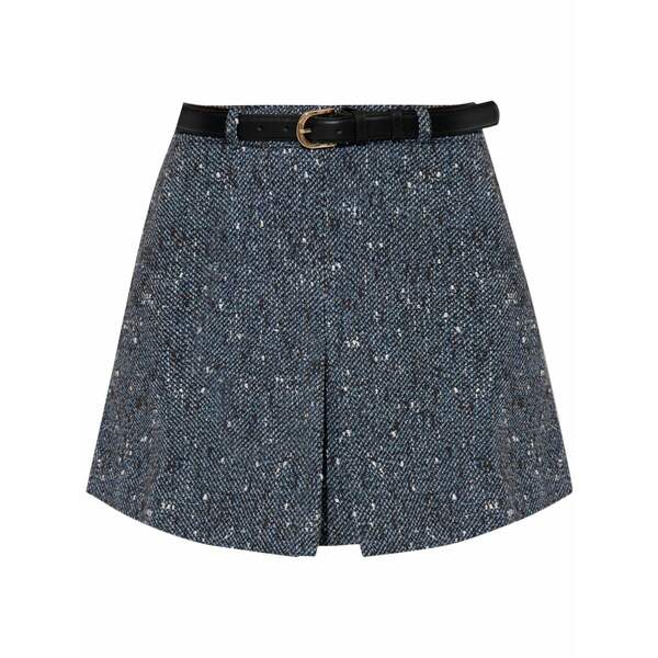 セルフ・ポートレイト レディース スコート ボトムス Boucl￡ mini skirt Blue