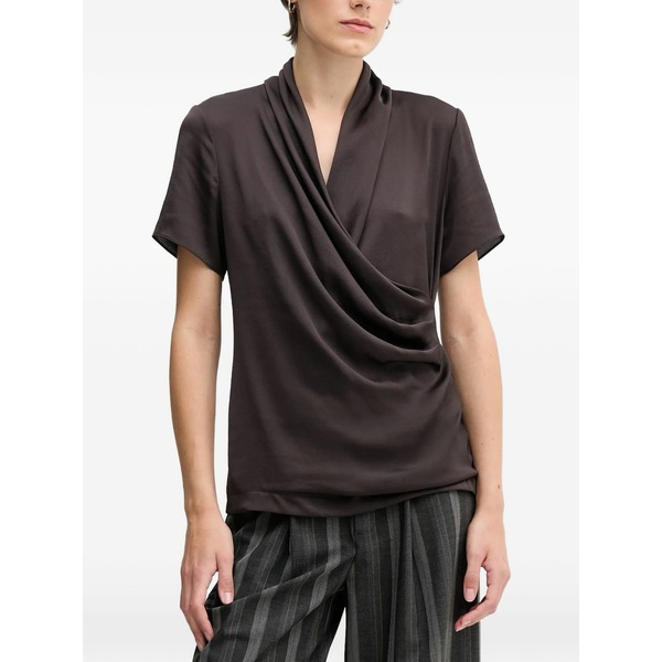 ジョセフリブコフ レディース プルオーバー トップス Draped top Brown