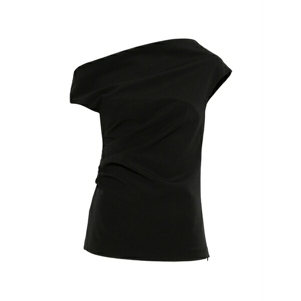 パロッシュ レディース プルオーバー トップス One-shoulder blouse Black