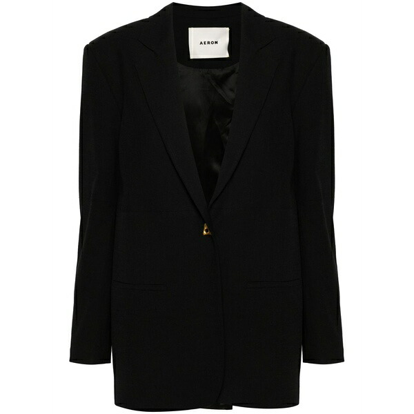 エーロン レディース 上衣＆上衣 アウター Mercedes logo-plaque blazer Black