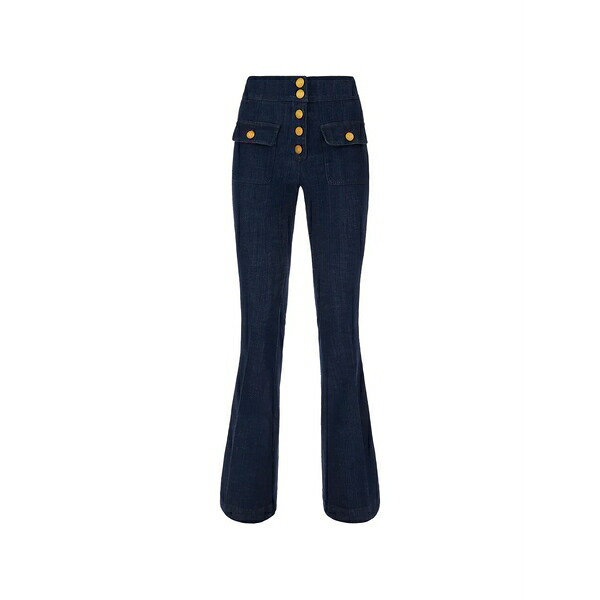 シーフェア レディース ジーンズズボン下 ボトムス Anais button-front jeans Blue