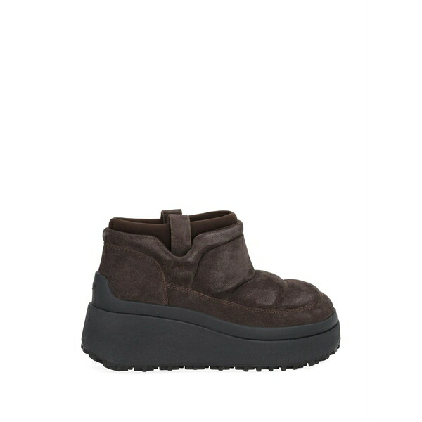 死灰 レディース ブーツ シューズ Padded platform boots Brown
