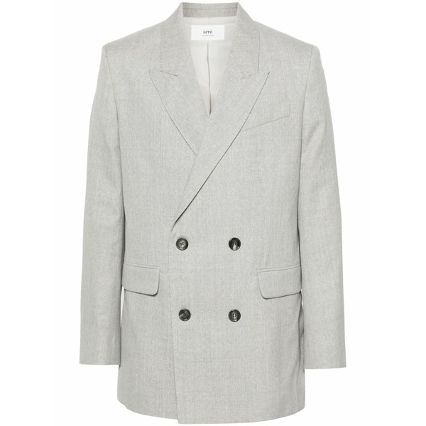 意中の女 メンズ 上衣＆上衣 アウター Double-breasted blazer Grey