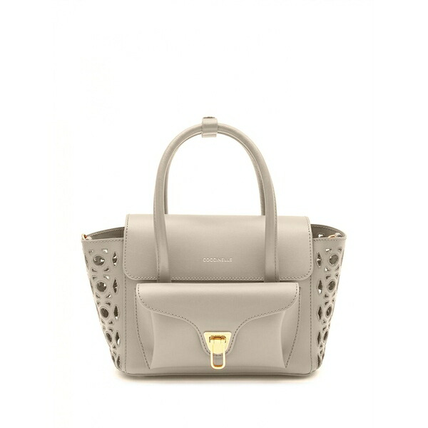 コチネレ レディース トートバッグ 御徒面子 Double beat leather tote bag Neutrals
