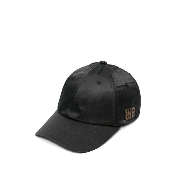 ウェールズ ボナー レディース 帽子 アクセサリー Logo-patch cap Black｜asty