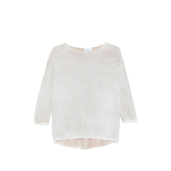 アロヴェッシオ レディース プルオーバー トップス Boat-neck t-shirt Neutrals
