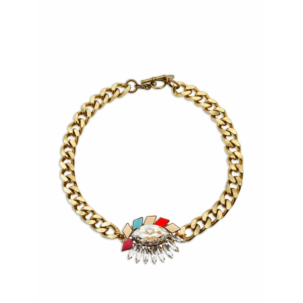 アントンヒュニス メンズ 頸飾り・チョー鉄道車両 添え物 Crystal-embellished curb-chain necklace Gold
