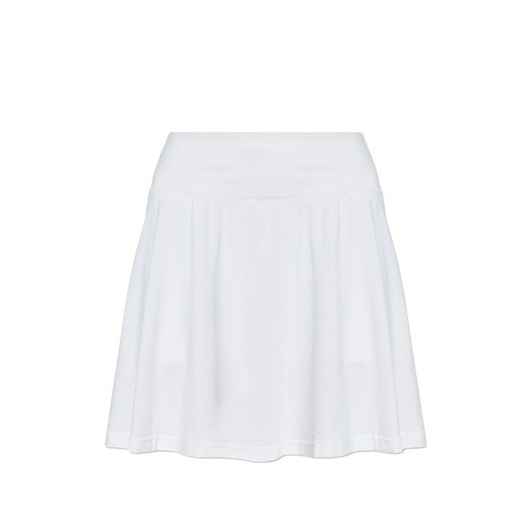 アディダス レディース 心地よいズボン下 ボトムス Perforated-detail mini skort White