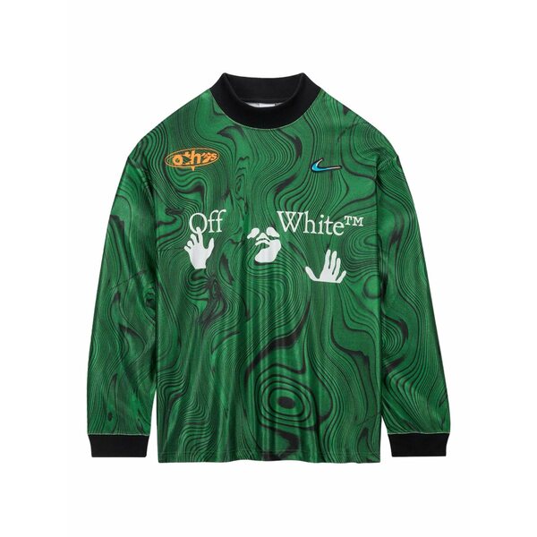 ナイキ メンズ パーカー・スウェットシャツ アウター X off-white all-over printed jersey Green