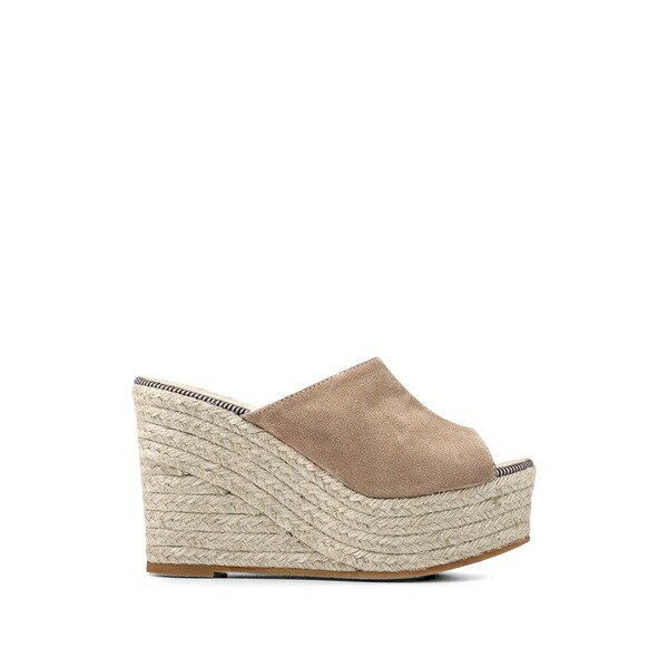 エスパドリーユ レディース サンダル シューズ Flash suede wedge espadrilles Neutrals