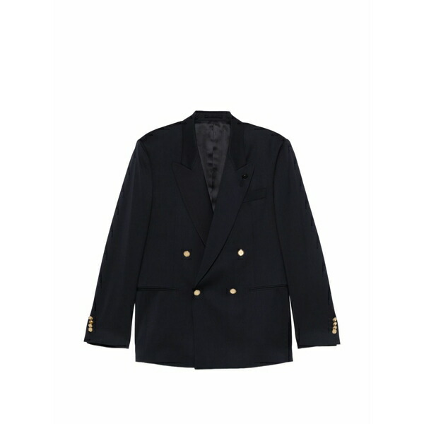 ラルディーニ メンズ 上衣＆上衣 アウター Double-breasted blazer Blue
