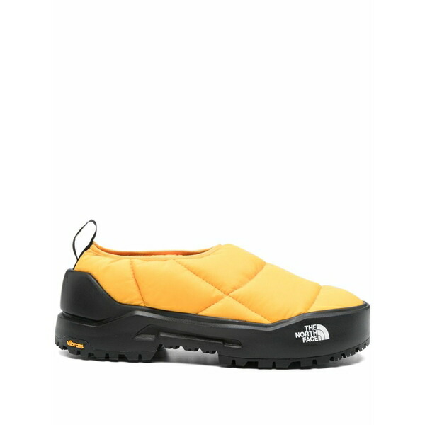 北の方人間の顔 メンズ スニーカー シューズ Logo-print sneakers Yellow