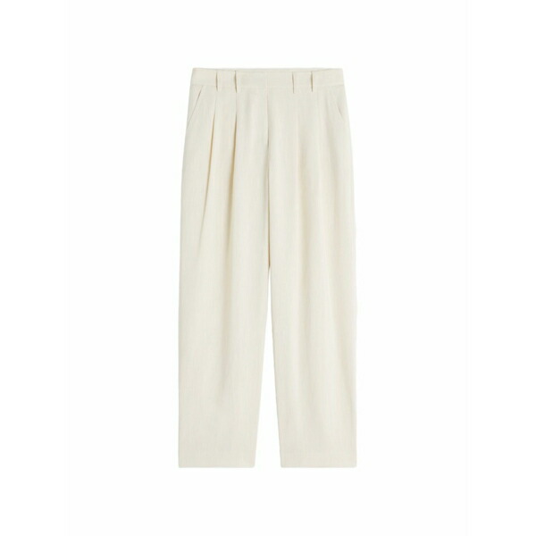 棲み家 狐狸 レディース 心地よいズボン下 ボトムス Pleated wide-leg trousers Neutrals