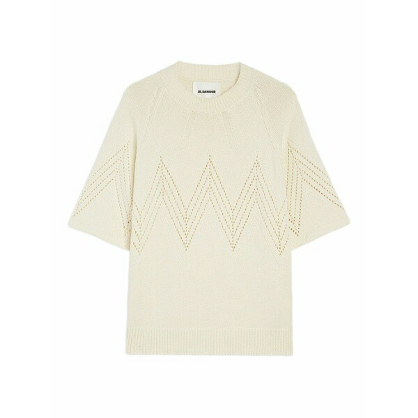 ジル・サンダー メンズ ティーシャツ トップス Round-neck t-shirt Neutrals
