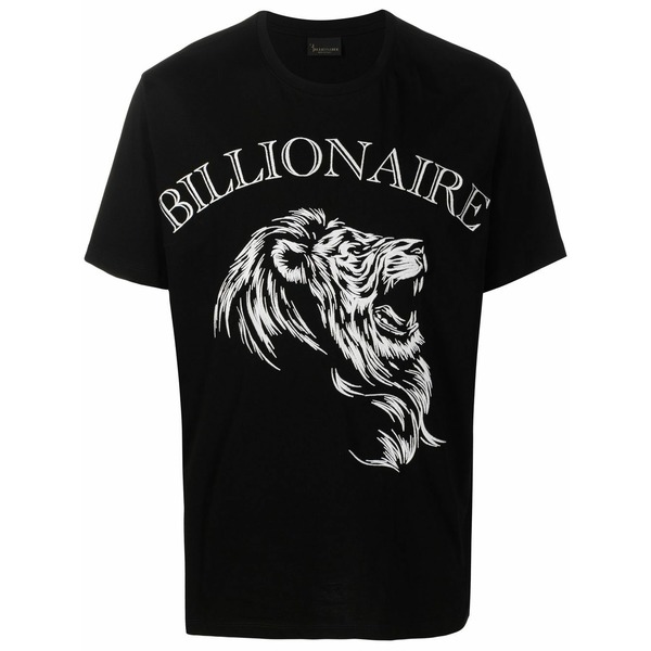 ビリオネア メンズ プルオーバー トップス Graphic-print cotton t-shirt Black