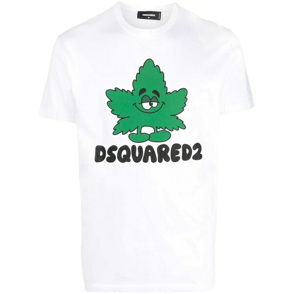 ディースクエアード メンズ プルオーバー トップス Maple leaf cool t-shirt White