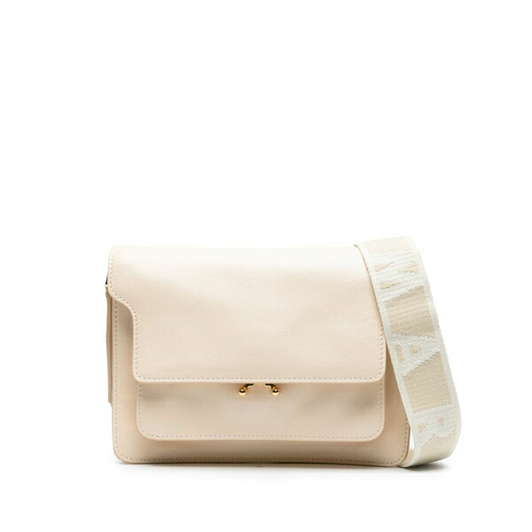 マルニ レディース ショルダーバッグ 御徒面子 Medium trunk soft shoulder bag Neutrals